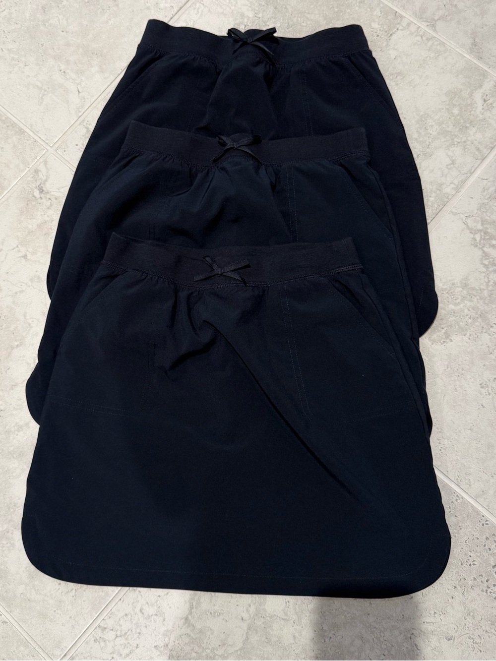 Izod Girls Navy Uniform Skort - 3 Pair Size 12